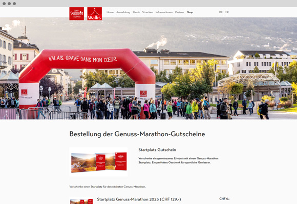 Referenz Onlineshop genuss-marathon.ch